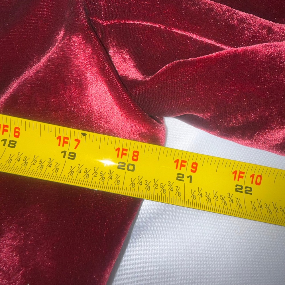 Bloomingdales‎ Womens Silk Blend Velvet Embroidered Beaded Jacket Burgundy Sz 14 - Picture 12 of 14